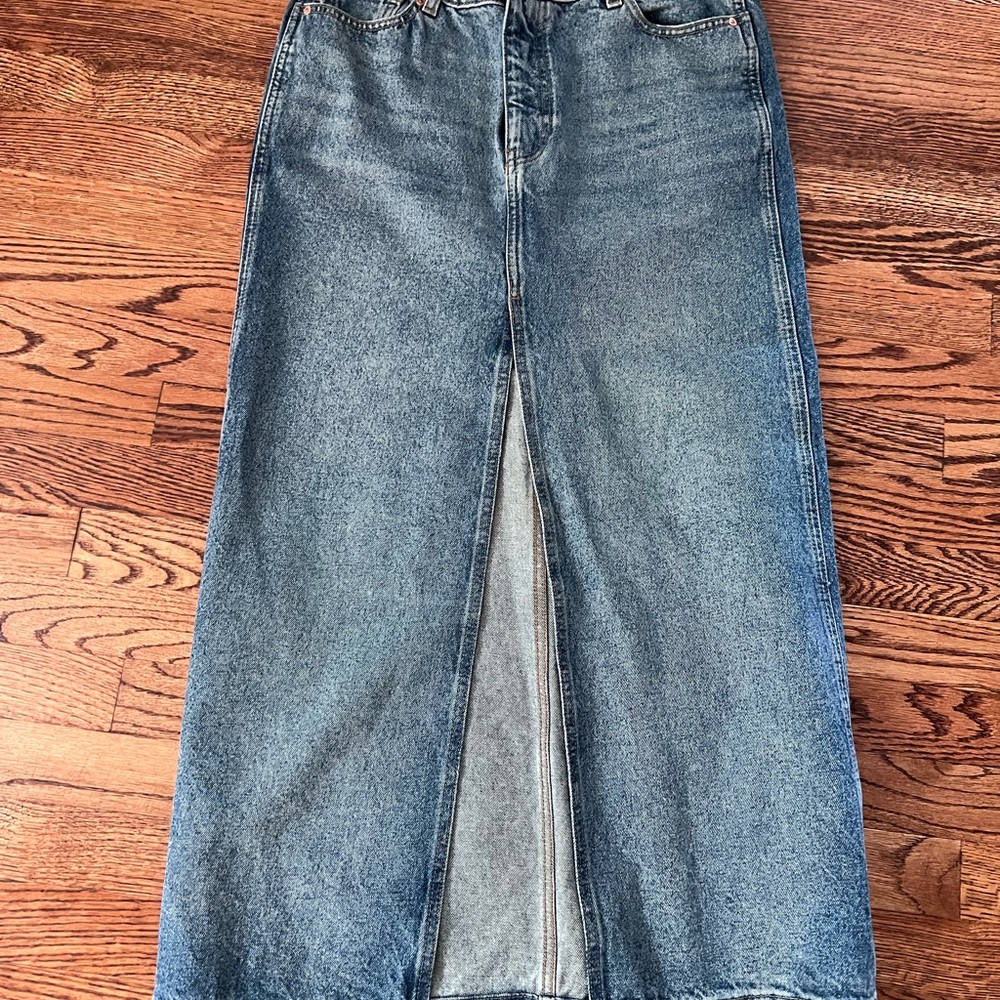 DL1961 Blue Denim Skirt